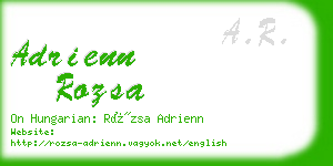 adrienn rozsa business card